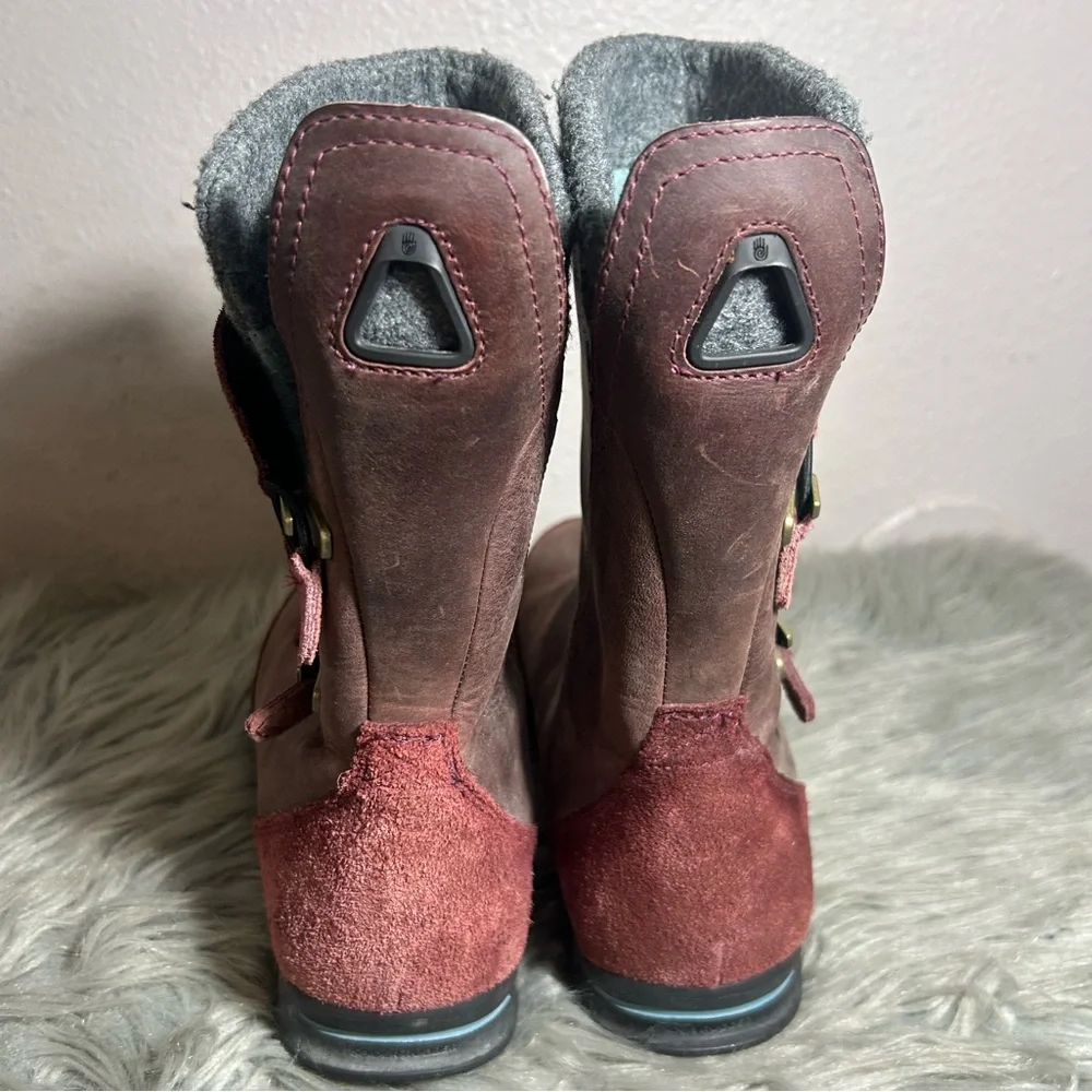 Teva Haley WP Boot Women's Burgundy Gray Boots Size 8